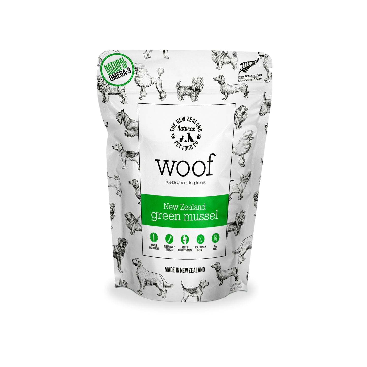 WOOF Green Lipped Mussel Dog Treats