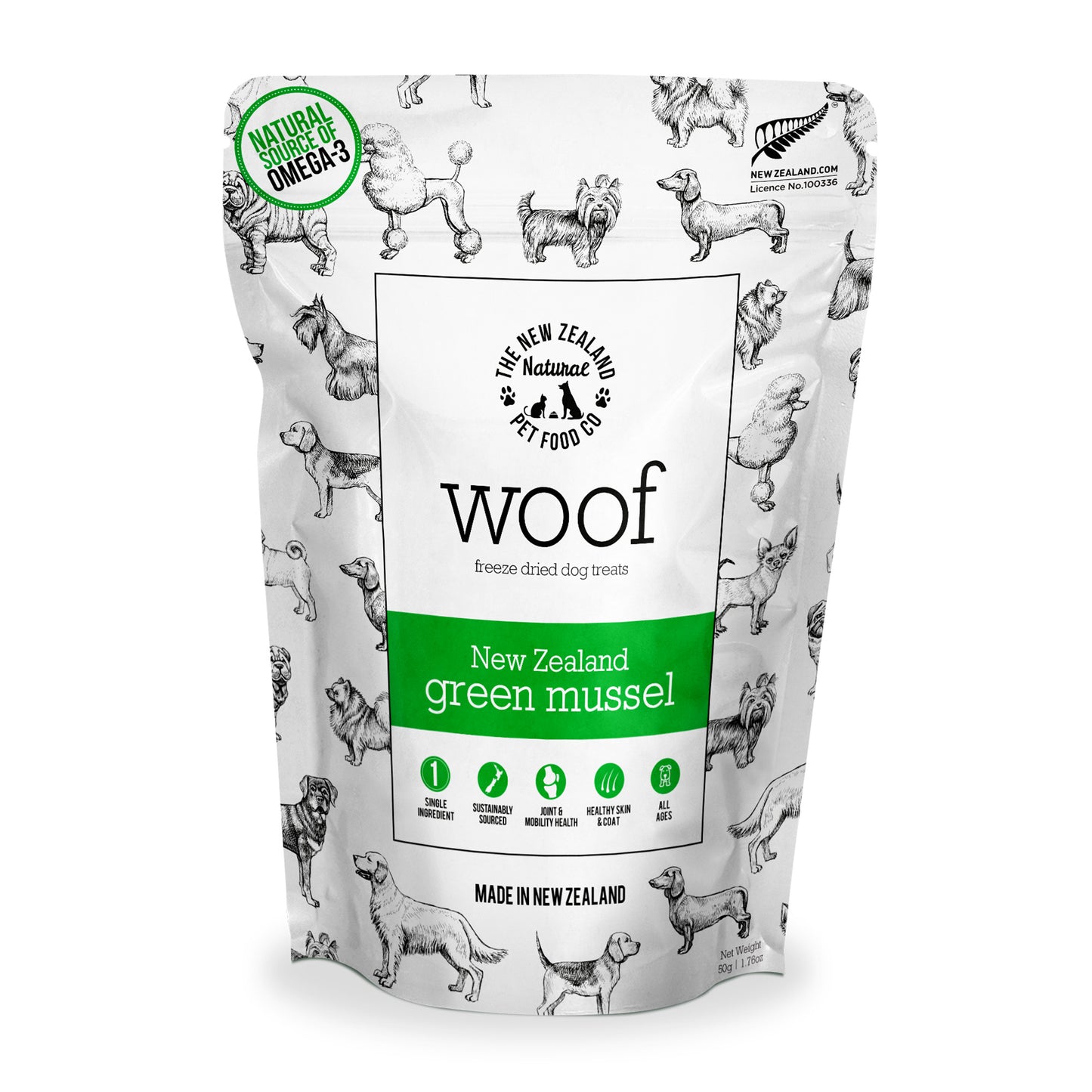 WOOF Green-Lipped Mussel Dog Treats