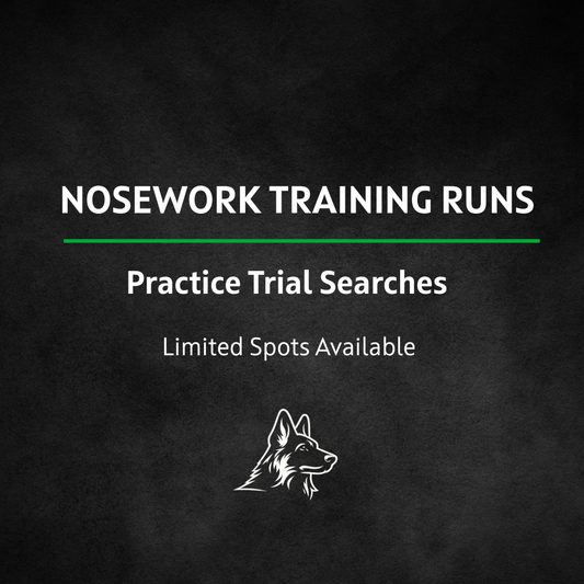 Training Runs – Nosework Trial Practice Searches