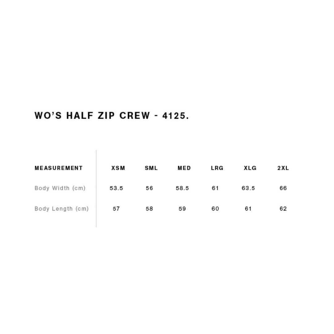 Scent Squad 2026 Women’s Half Zip Crew | AS Colour Stencil Half Zip